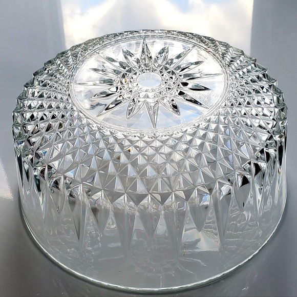 "Diamant" 9" Salad/Serving Bowl by Arcoroc Cristal D'Arques-Durand France 🇫🇷 - Picture 6 of 8